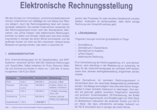 Elektronische Rechnungstellung