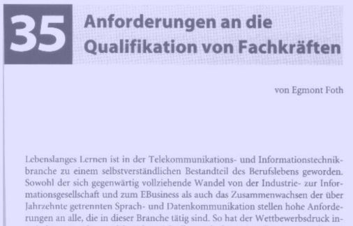 Anforderungen an die Qualifikation von Fachkräften