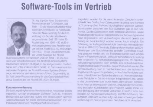 Softwaretools im Vertrieb